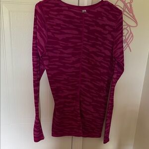 Under Armour Red Fitted Long Sleeve Top